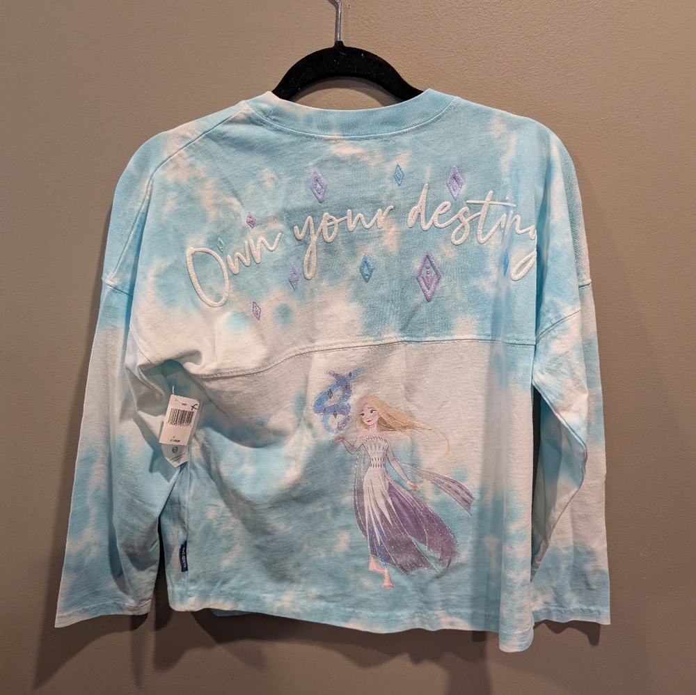 NWT Disney Parks Spirit Jersey Frozen 2 Elsa Own Your Destiny Kids Size XL 14